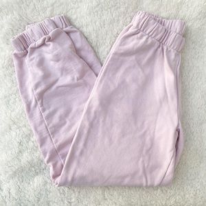 brandy melville light pink sweatpants